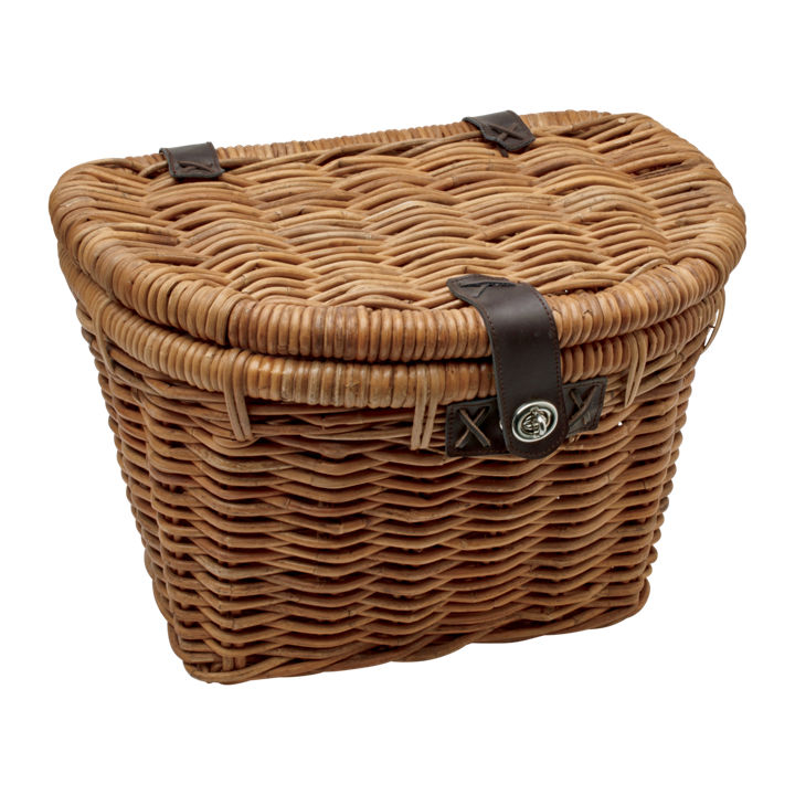 Корзина для велосипеда Electra Rattan Basket w/Lid Natural