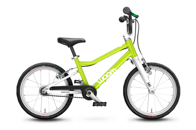 Детский велосипед Woom original 3 AUTOMAGIC G lizard lime 16"