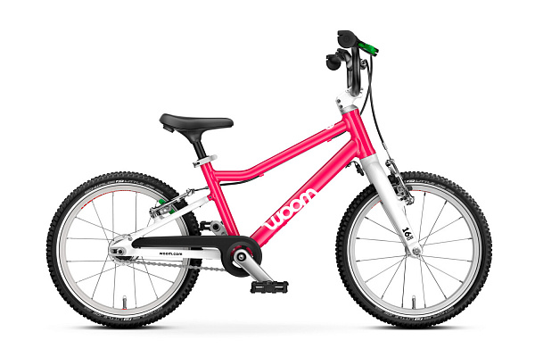 Детский велосипед Woom go 3 AUTOMAGIC hot pink 16