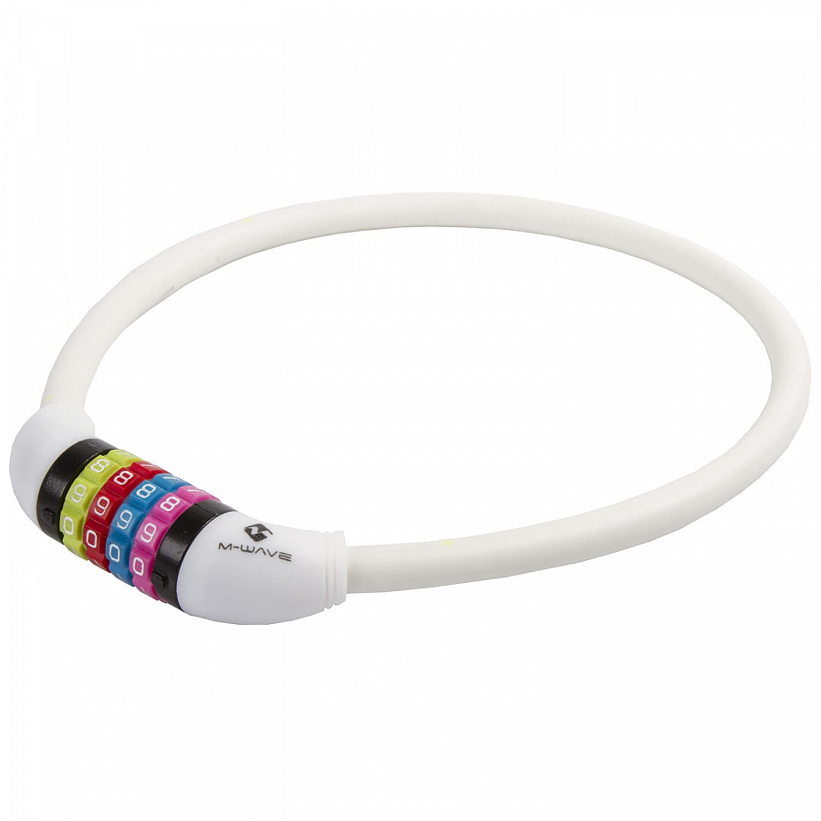 Велосипедный замок M-Wave Cable Combo Lock White