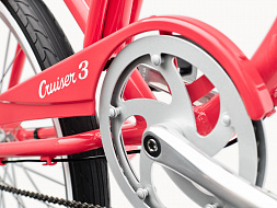 Велосипед Electra Cruiser Lux 3i Step Thru Hibiscus Red 24"